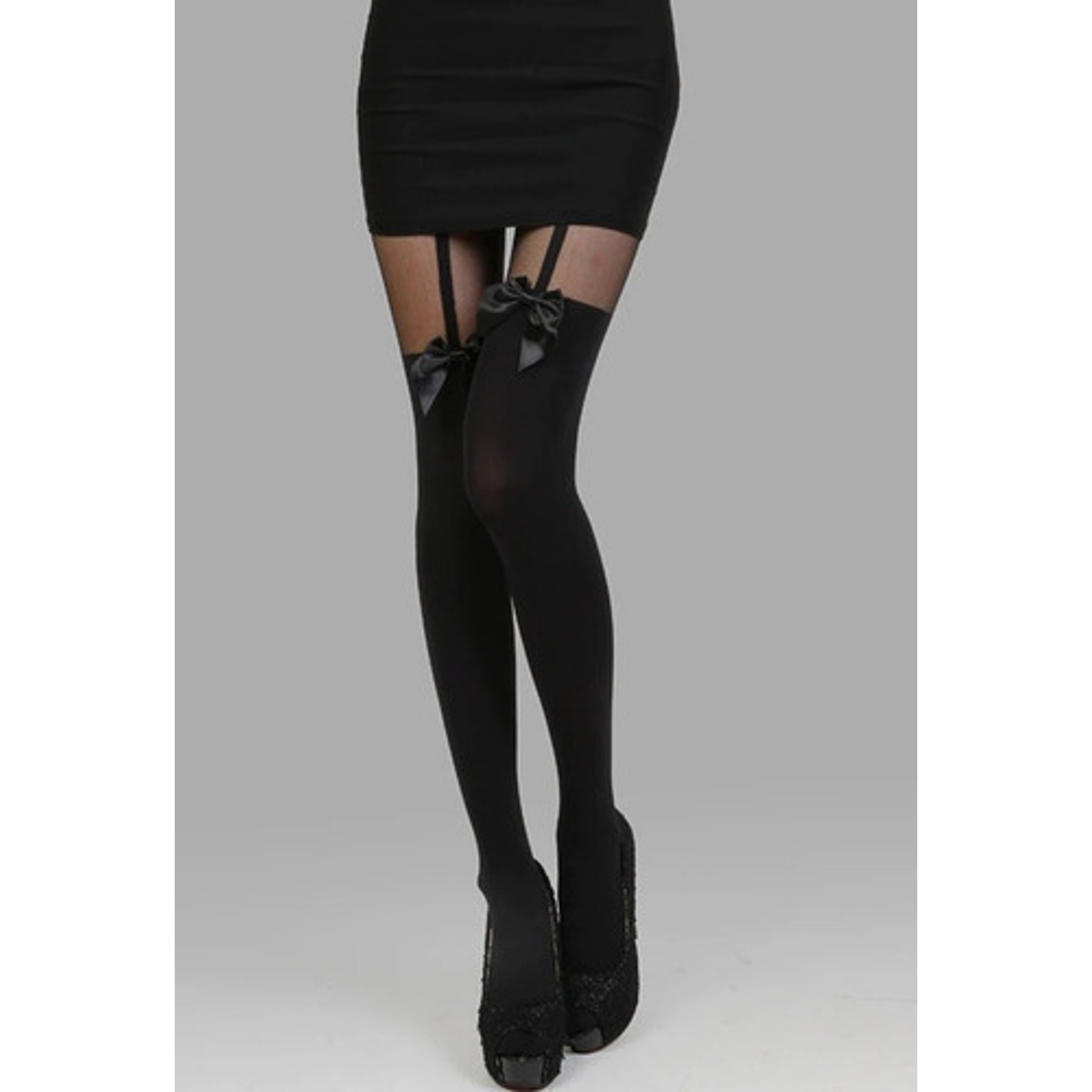 Sexy Medias Especiales Con Listones Negros 2