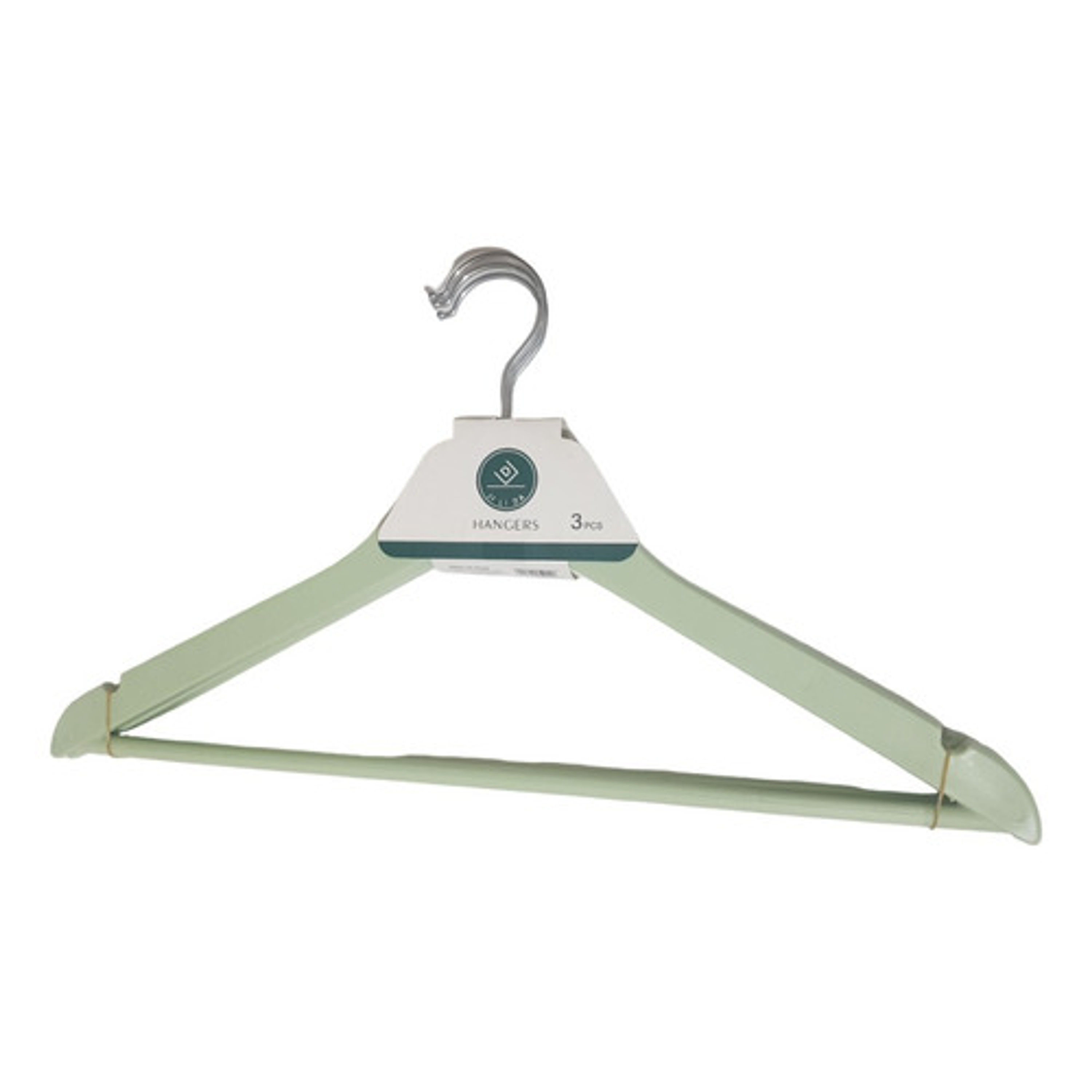 3 Ganchos Colgadores Perchas De Ropa  Verde 1