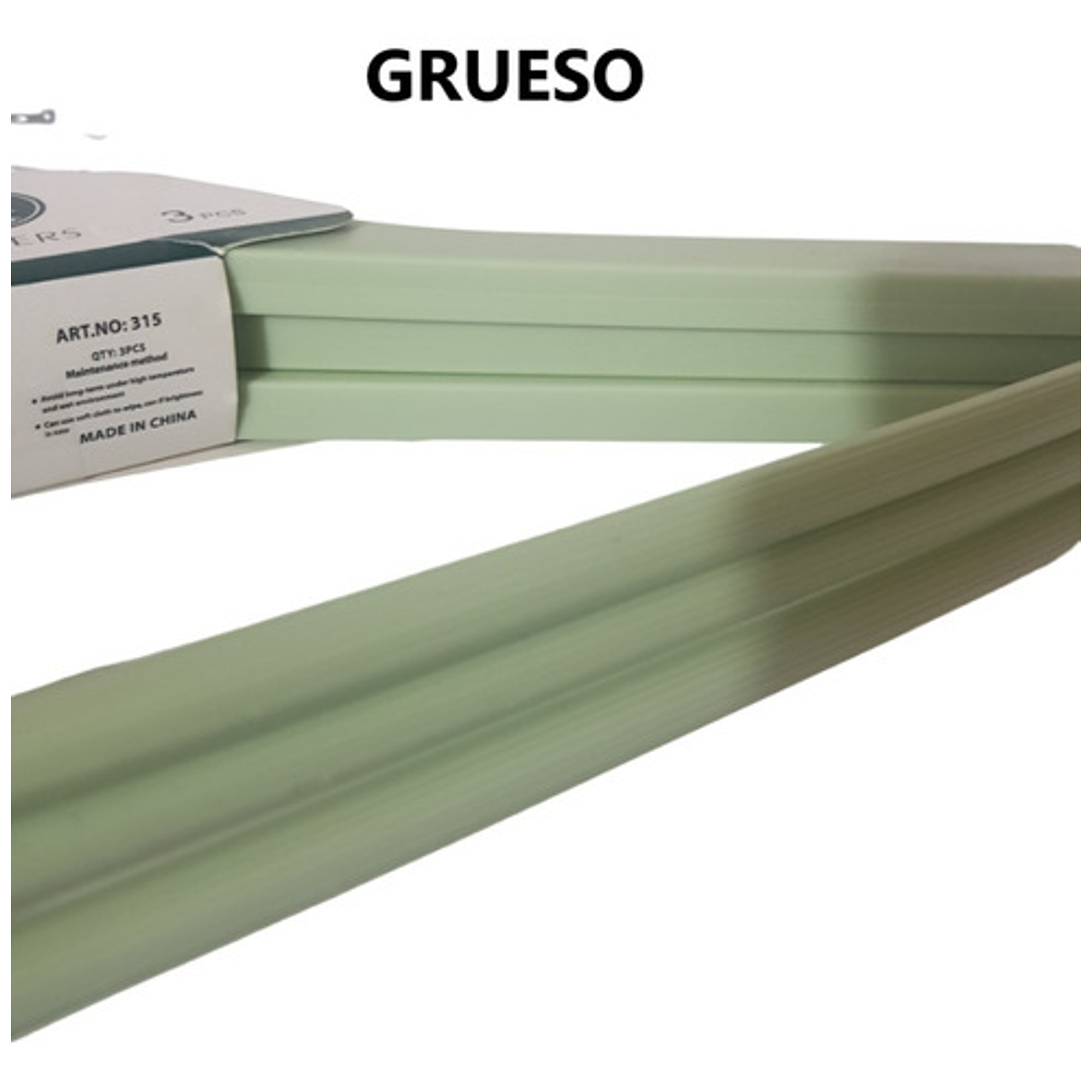 3 Ganchos Colgadores Perchas De Ropa  Verde 5