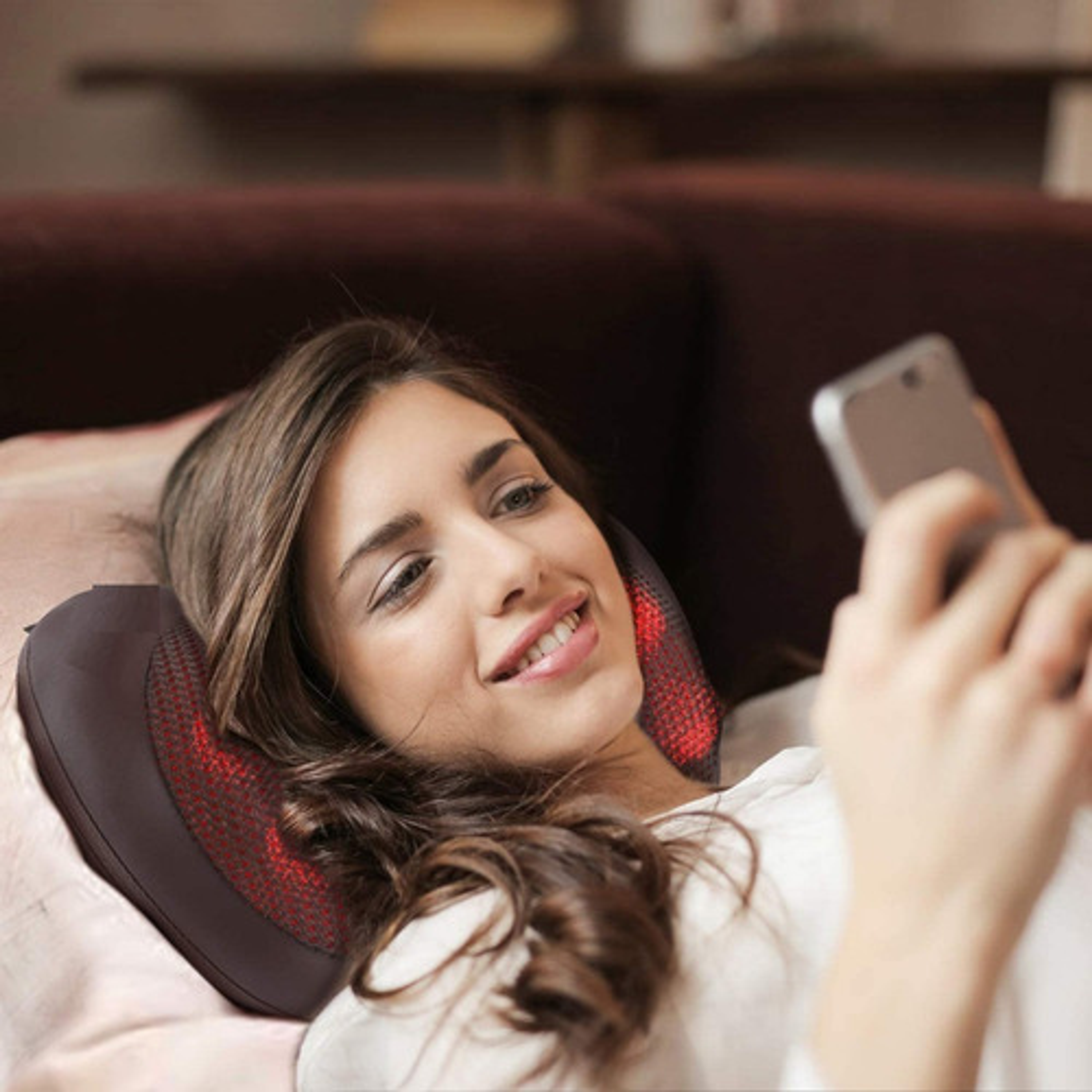 Almohada Masajeador Cervical Relajante Corporal Termoterapia 4