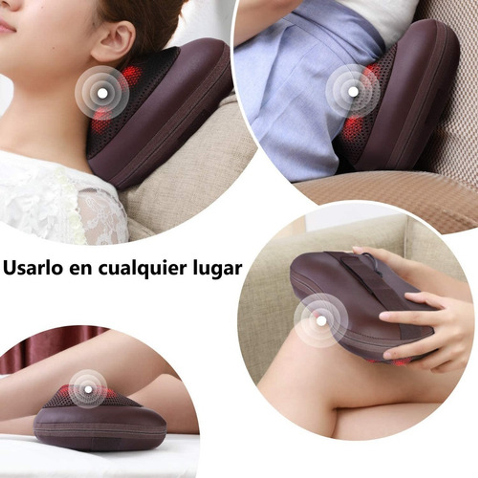 Almohada Masajeador Cervical Relajante Corporal Termoterapia 10