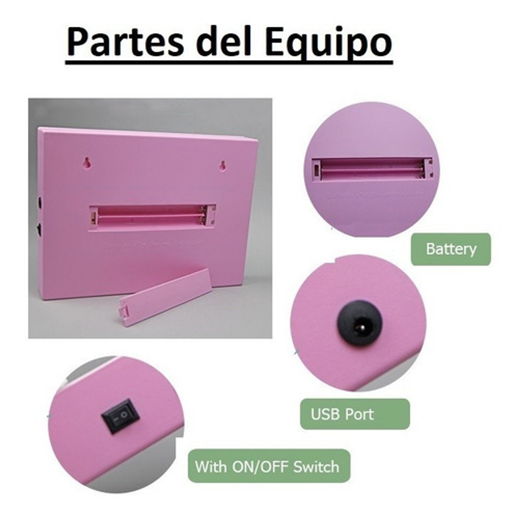 Pizarra Letrero Led Con Letras Cambiables A Colores - Rosado 6