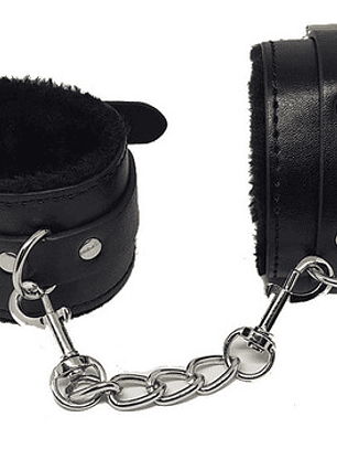 Esposas Cubiertas De Felpa Suave - Color Negro