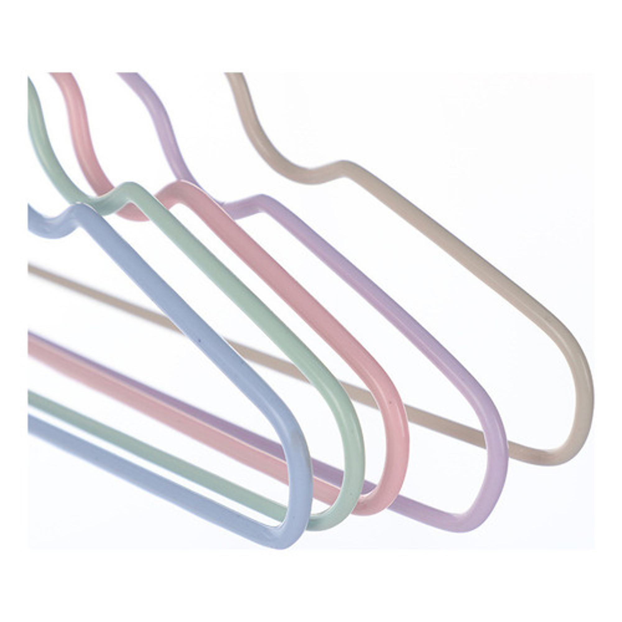 10 Ganchos Colgadores Perchas De Ropa Rosado 14