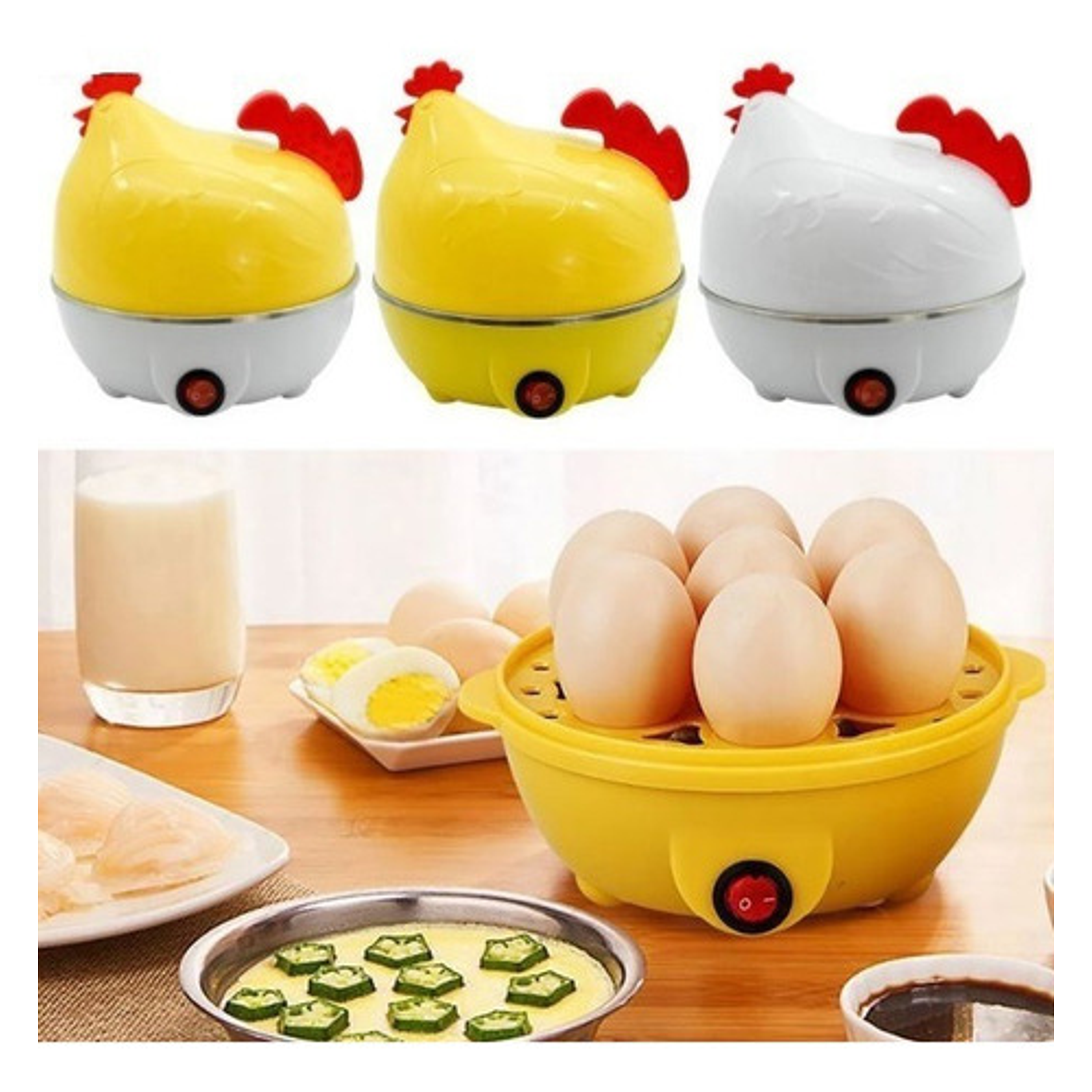 Gallina Electrica Hervidor Automatica De 7 Huevos 2