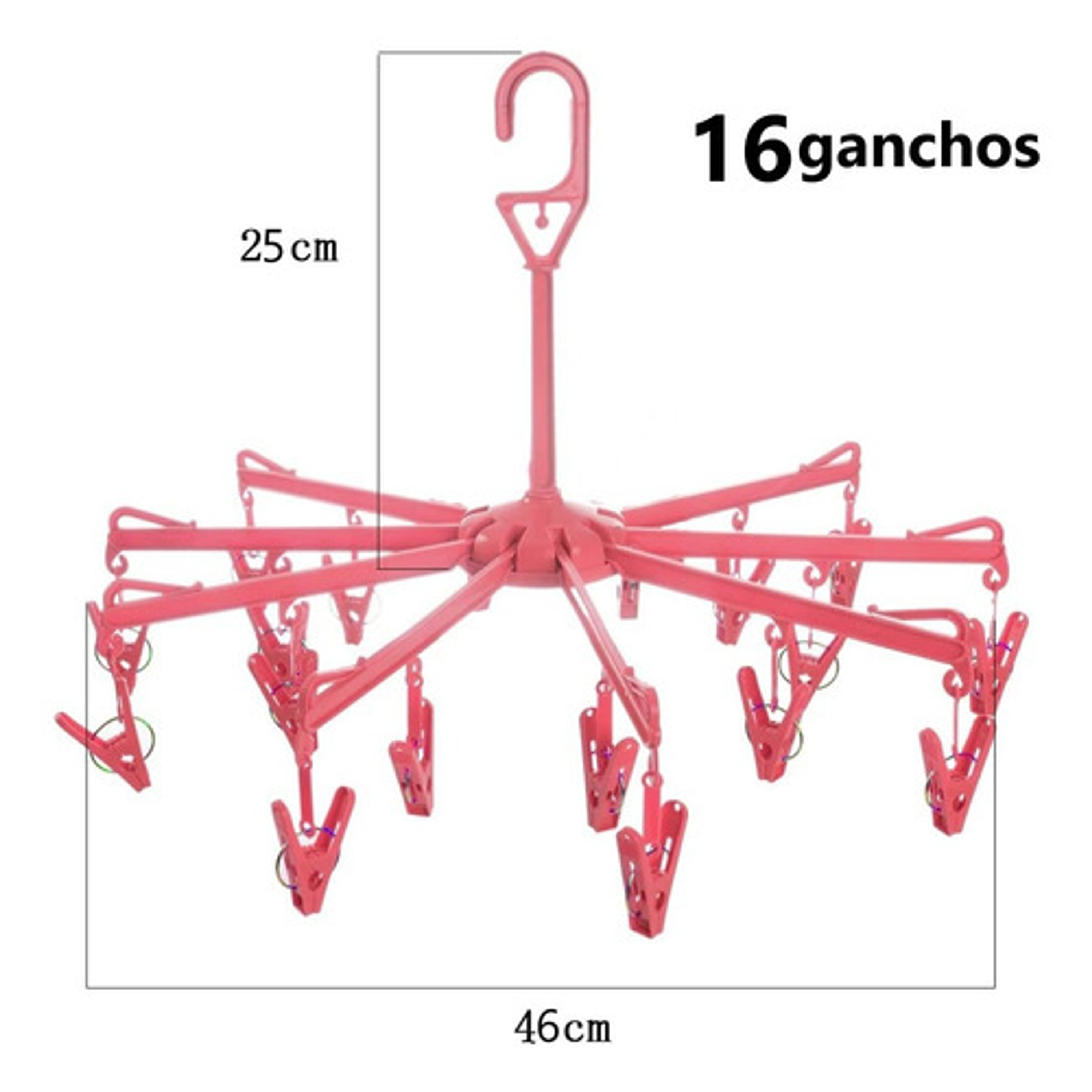 Colgador Perchero De Ropa Con 16 Ganchos 13