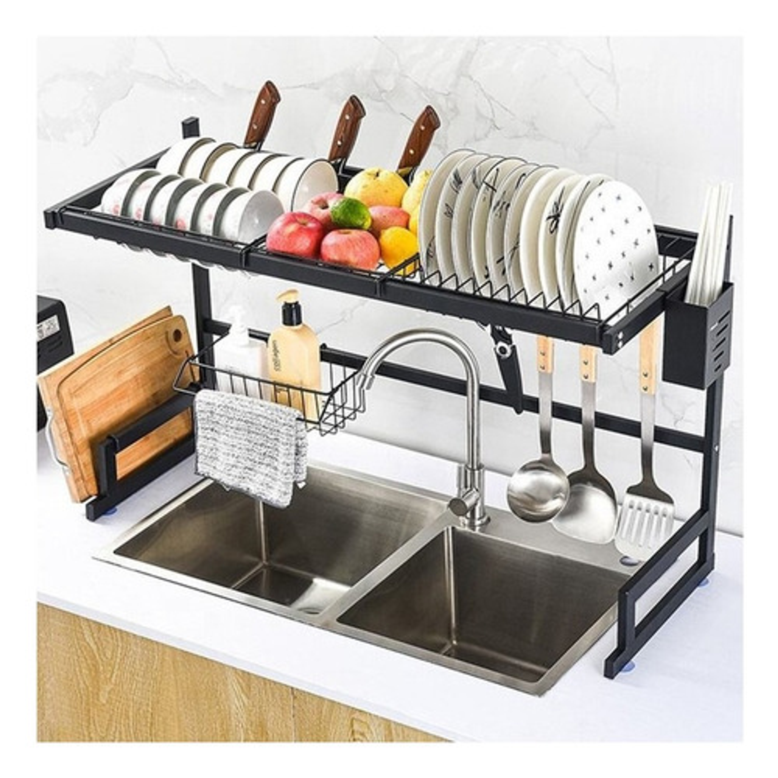 Rack Escurridor De Vajilla Sobre Fregadero Estante De 85cm 2