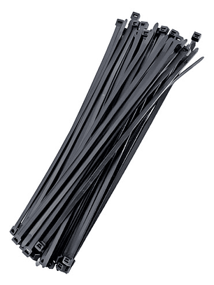 Precintos Bolsa X100 2,5 X 200mm Plastico Negros Color Negro