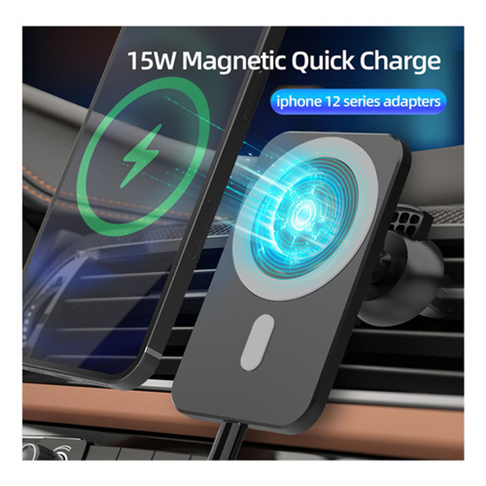 Cargador Magnético Inalámbrico 15w  10