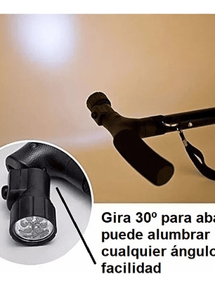Bastón Plegable Mágico Ortopédico Con Luz Led Y Regulable