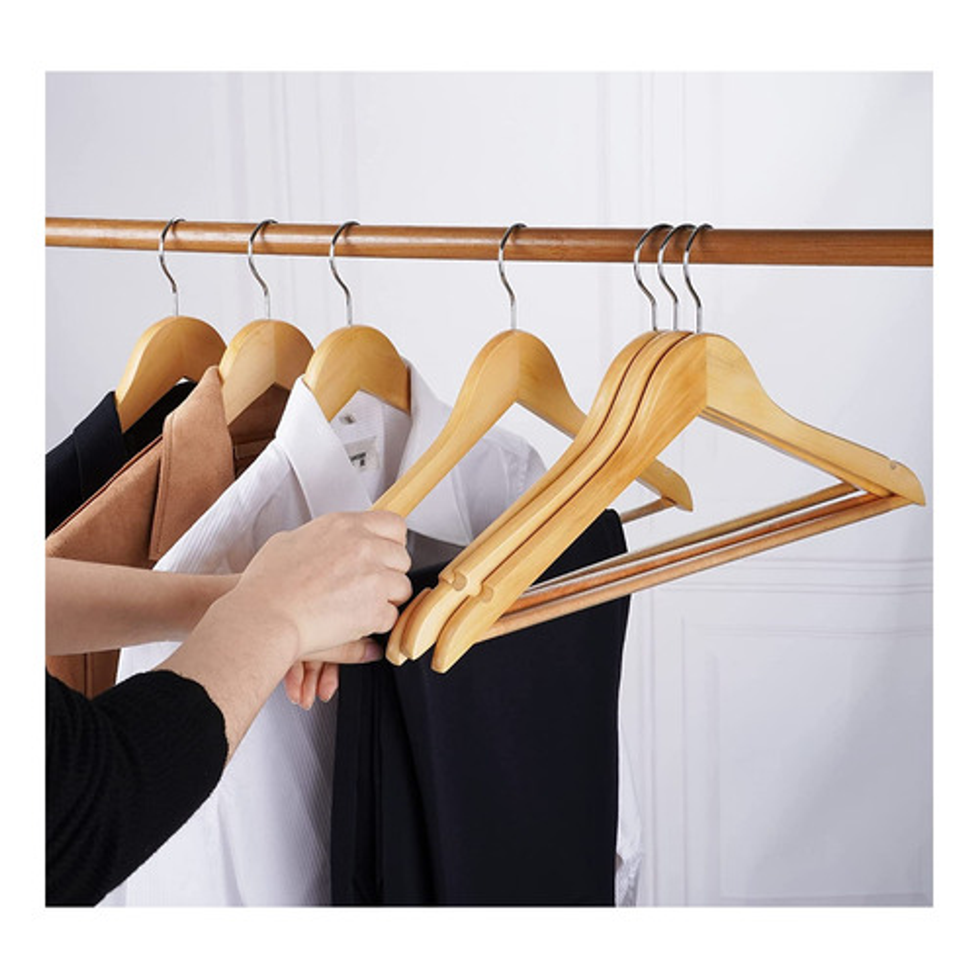 Pack De 3 Ganchos Para Ropa, Perchas, Colgadores Organizador 4