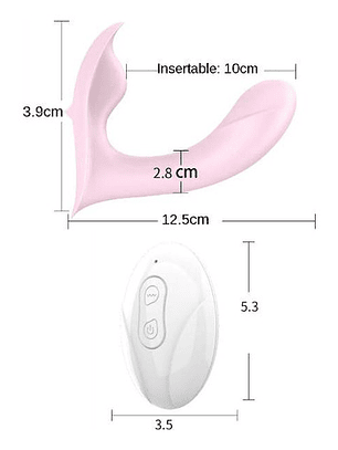 Vibrador Control Remoto De Doble Estimulación 10 Vibraciones