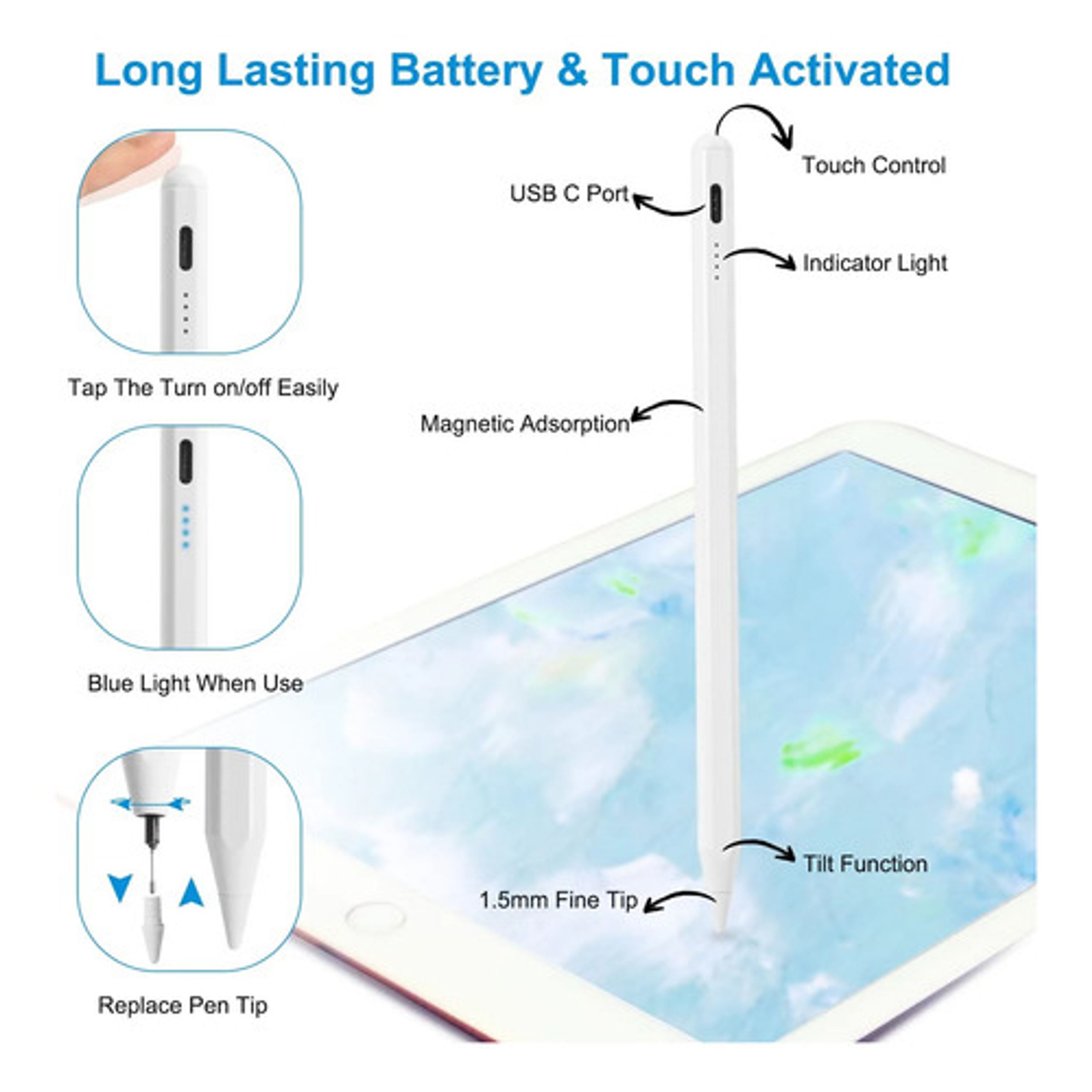 Lápiz Digital Para Tablets Ipads Y Celulares 22