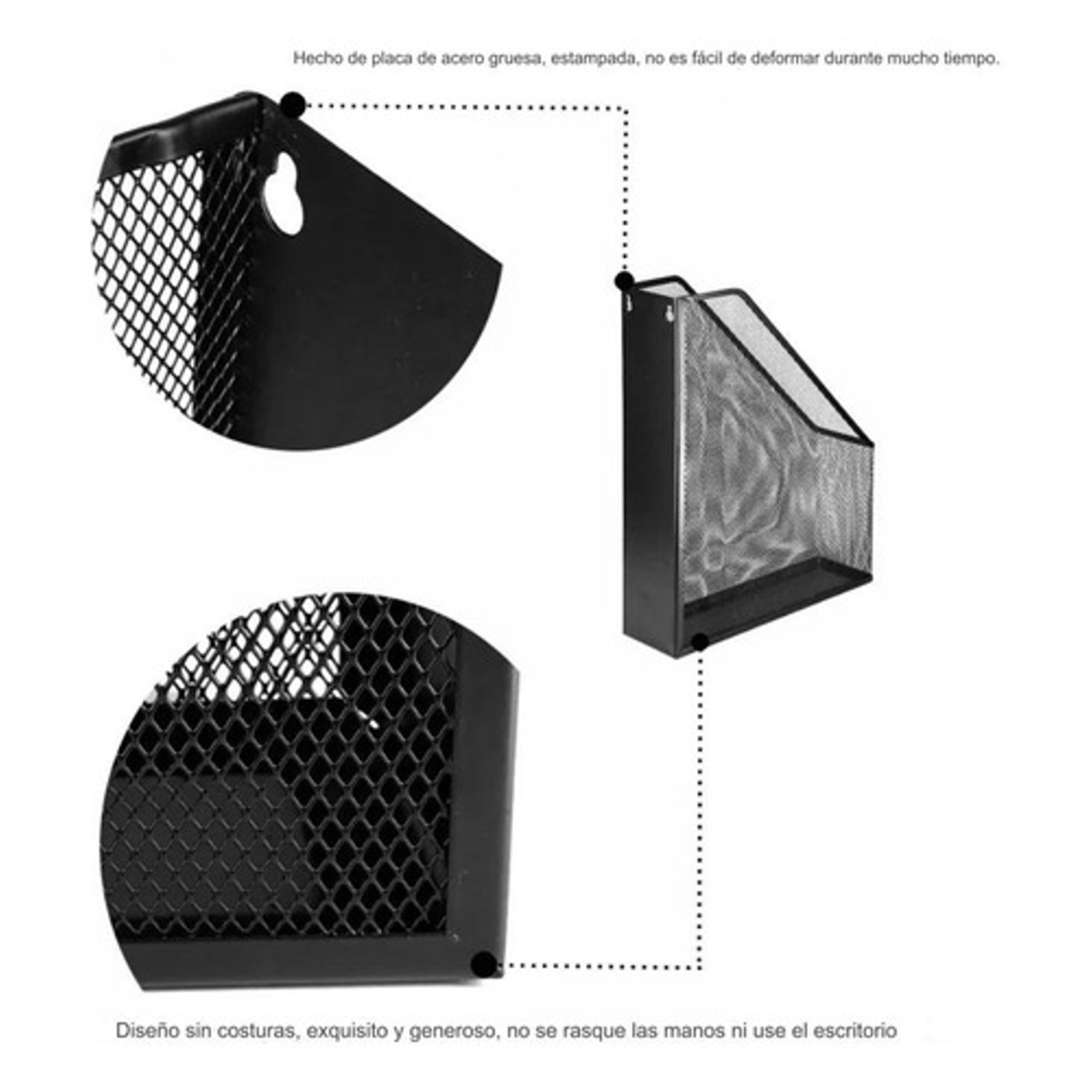 Achivador Revistero Organizador De Papeles Documentos Metálico 4