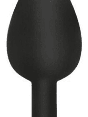 Plug Anal Talla M De Silicona 8.5 X 3.5 Cm - Negro