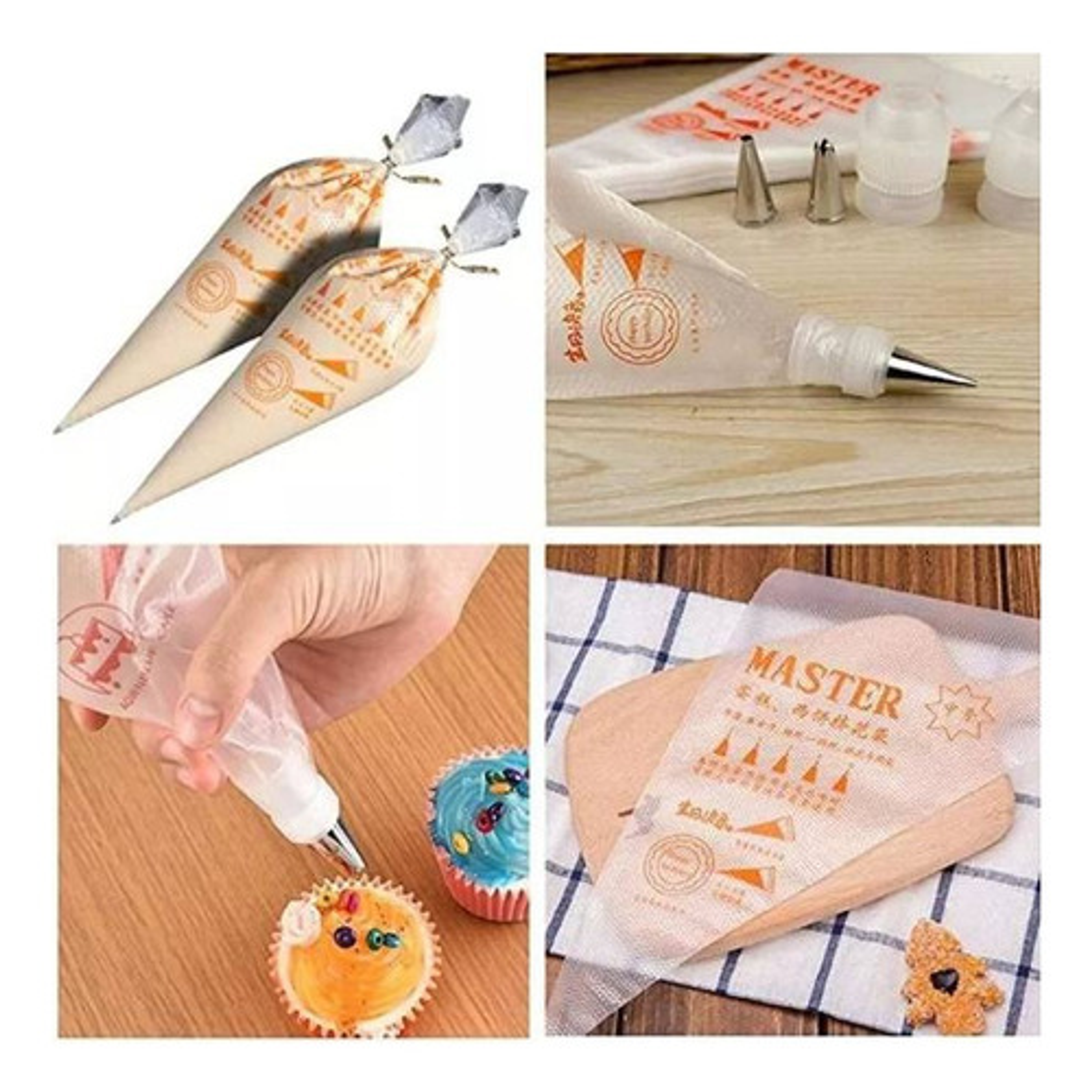 Bolsas De Repostería Desechables De 100 Unidades - Talla S 3