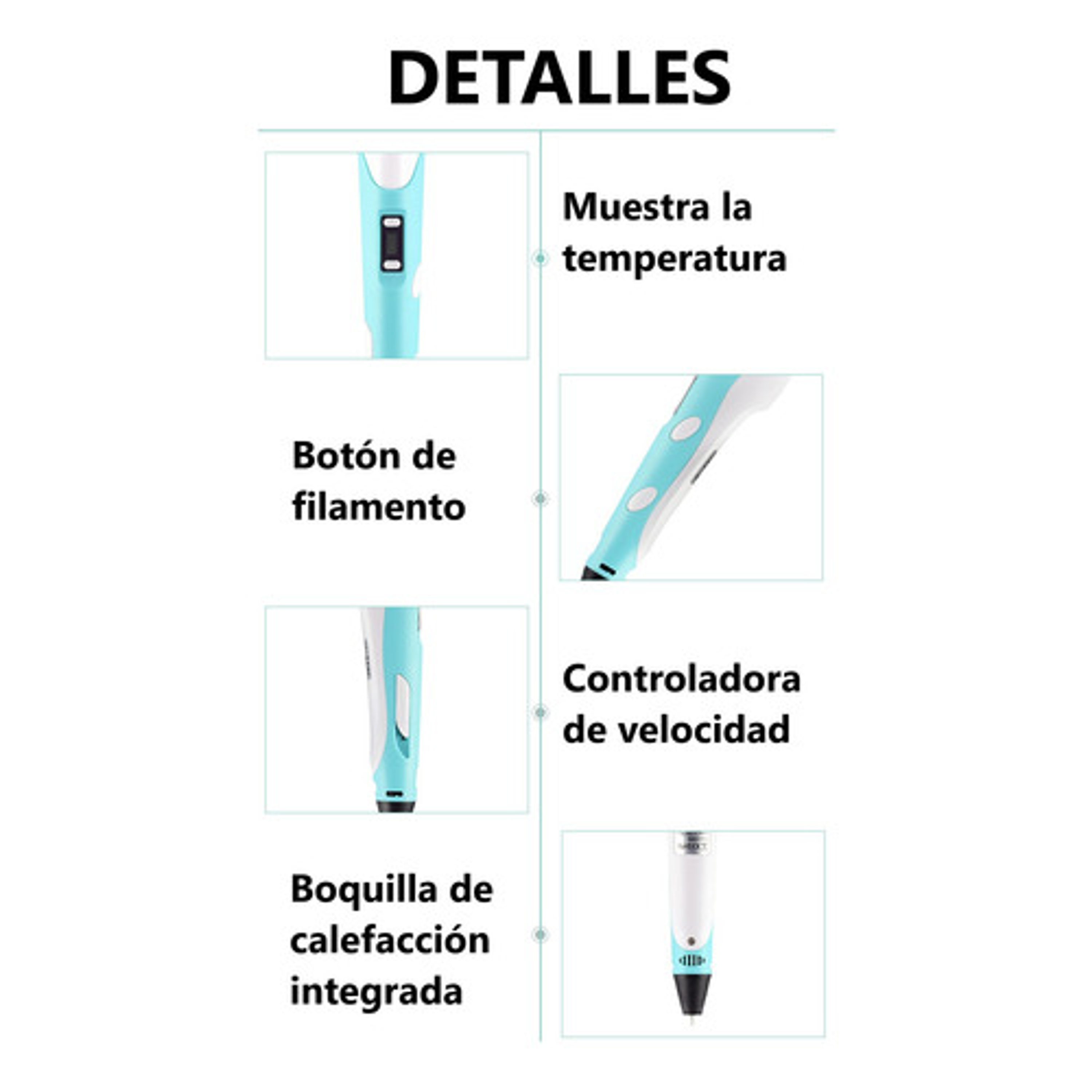 Lápiz Lapicero 3d Portátil Impresión Manual 7