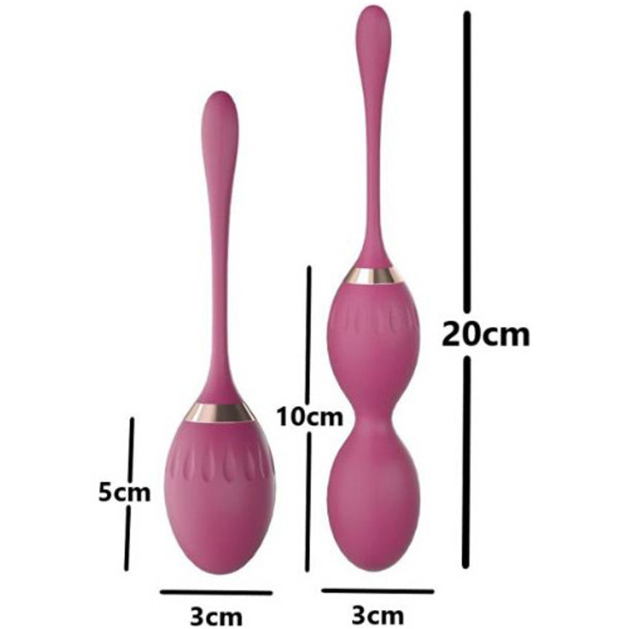 Kit 2 Bolas Vaginales De Silicona 2