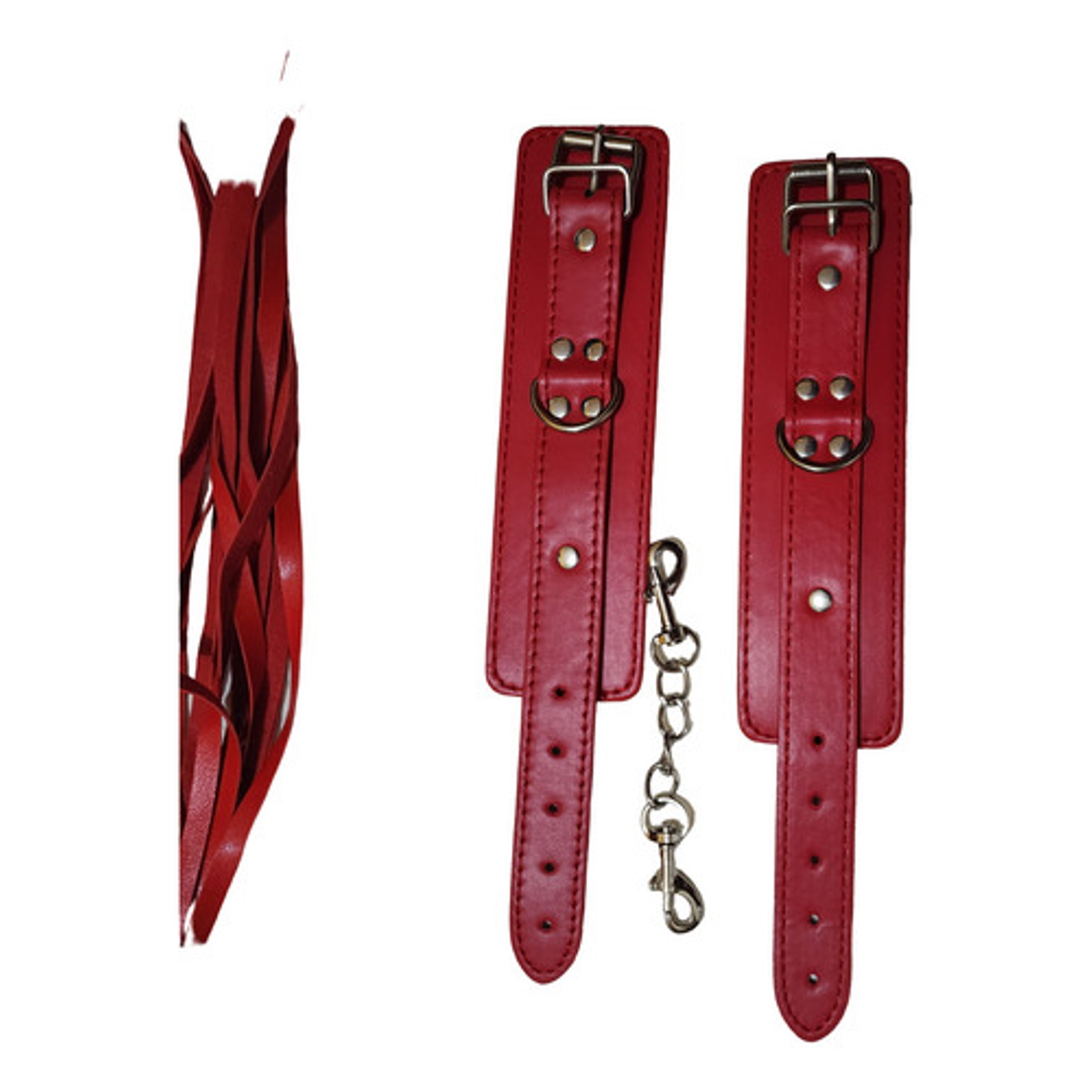 Kit De Juguetes Bdsm Para Parejas Color Rojo  7