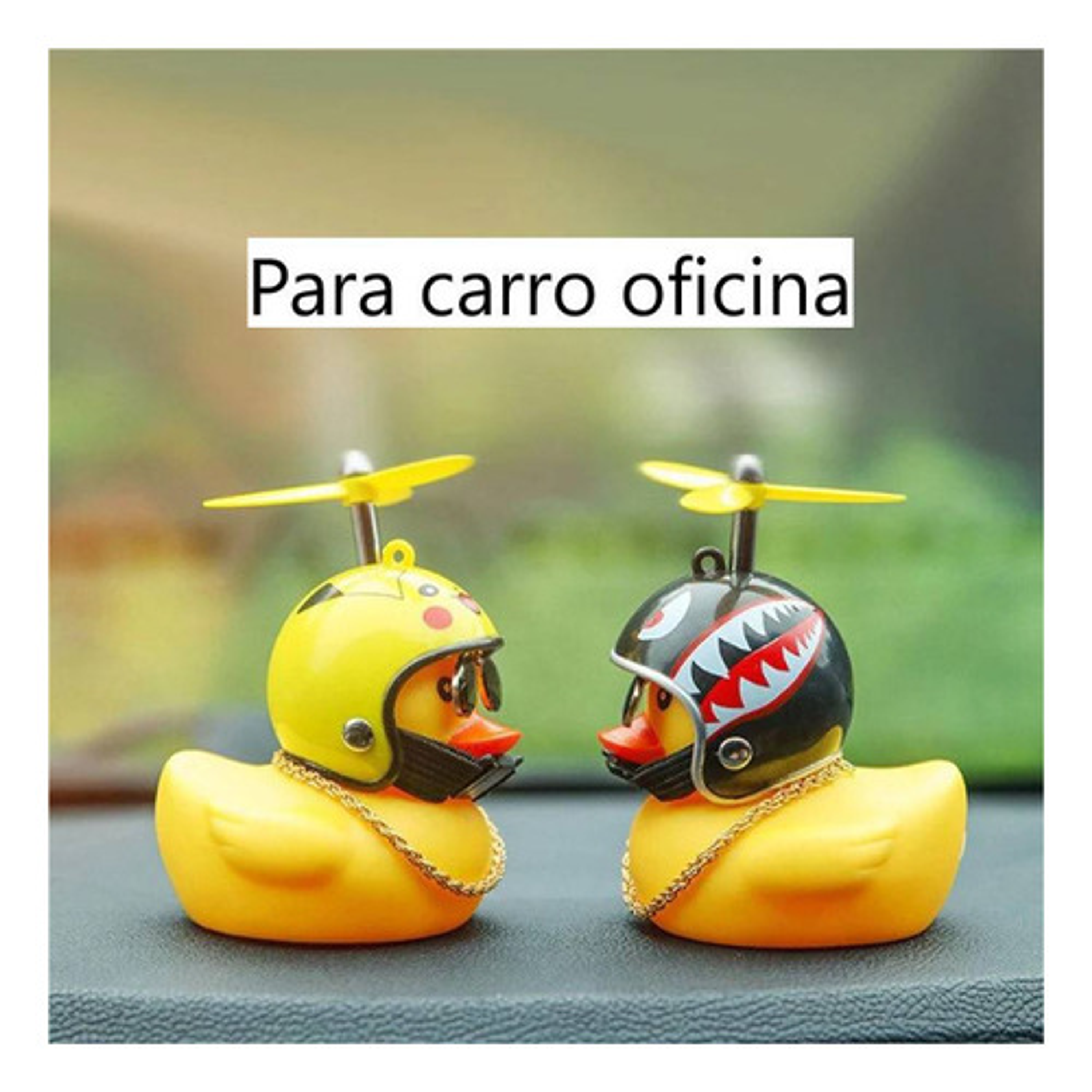 Pack 3 Patos De Goma Con Luces Y Lentes  Diseño Aleatorio 5