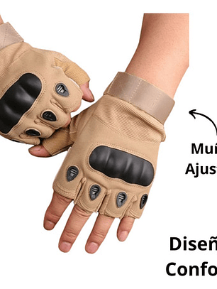 Guantes Tácticos De Medio Dedo Para Moto Y Exterior 