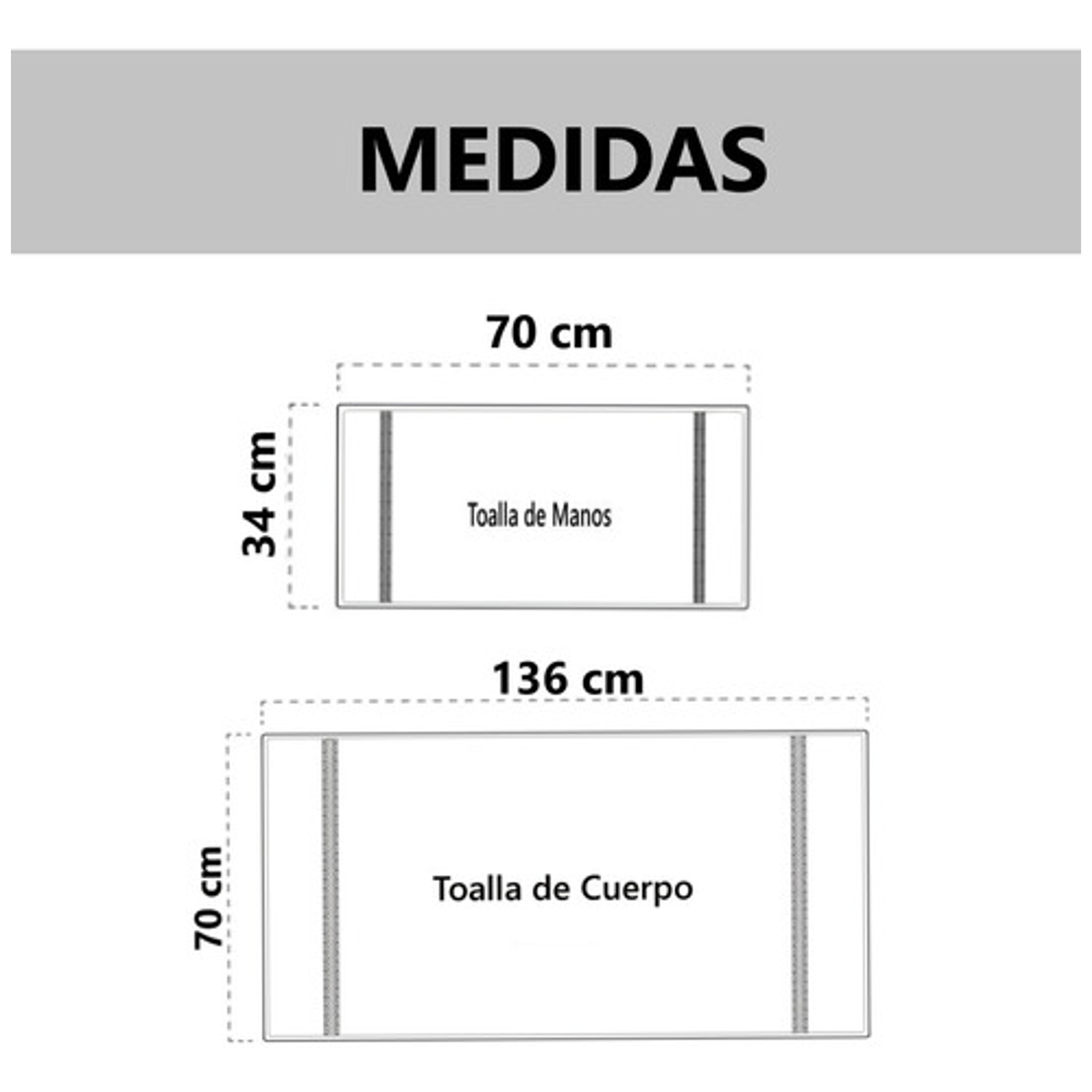 Pack 2 Toallas Microfibra Absorbente Cuerpo Y De Manos 21