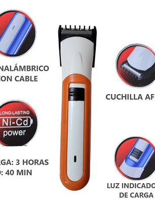 Máquina Cortadora De Cabello Con Cable