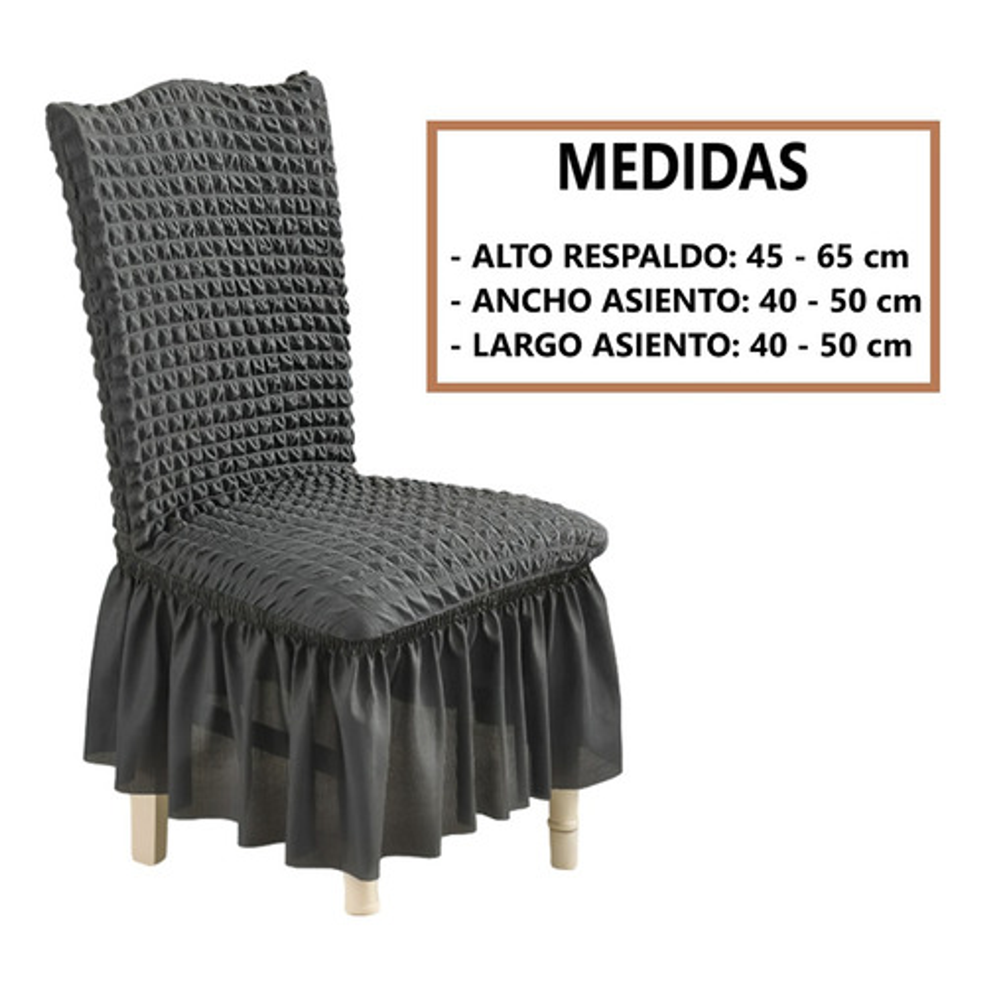 Pack 4 Fundas Elástica Para Sillas De Comedor 8