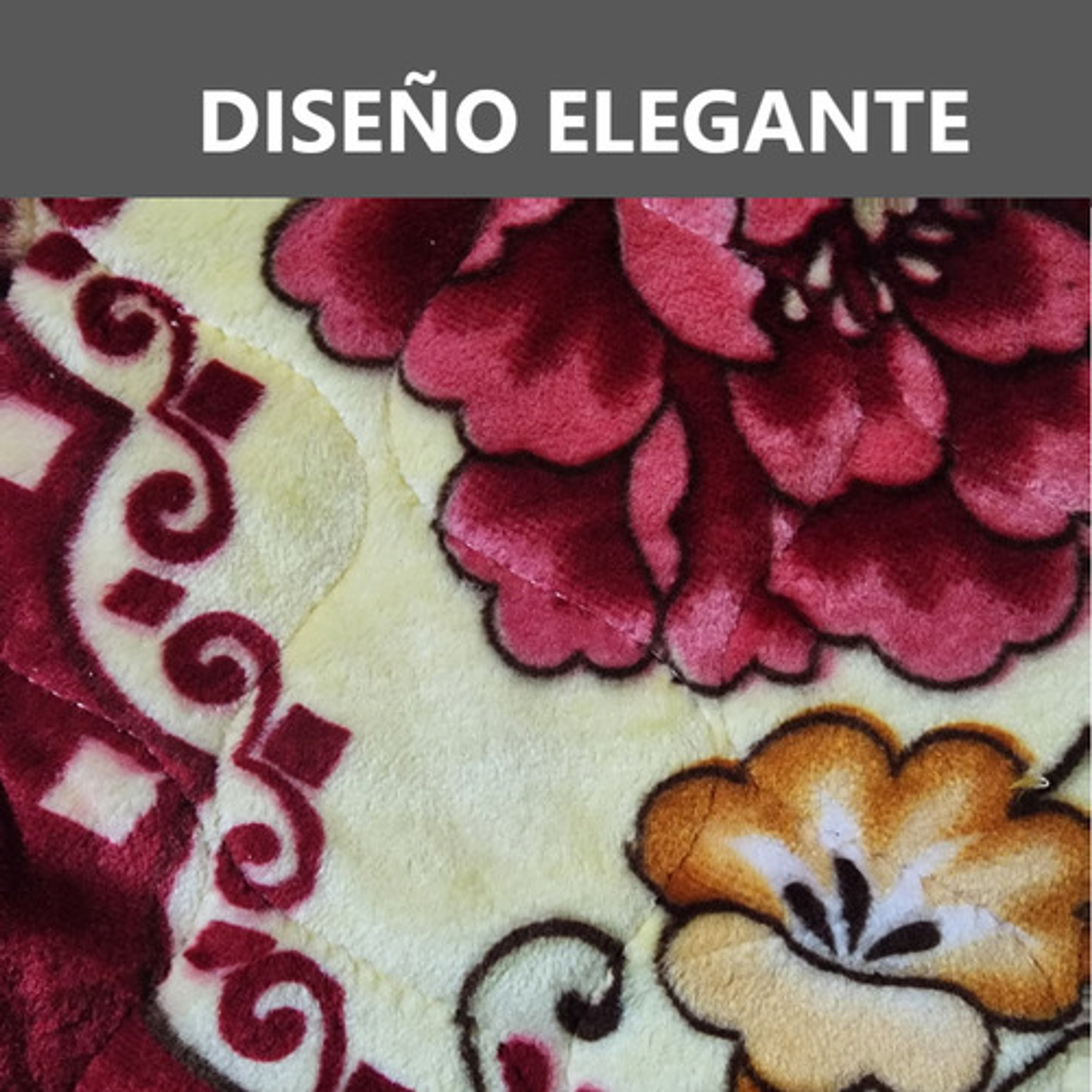 Pack X2 Alfombras De Flores Piso Rojo - 50x50cm 2