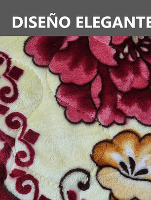 Pack X2 Alfombras De Flores Piso Rojo - 50x50cm