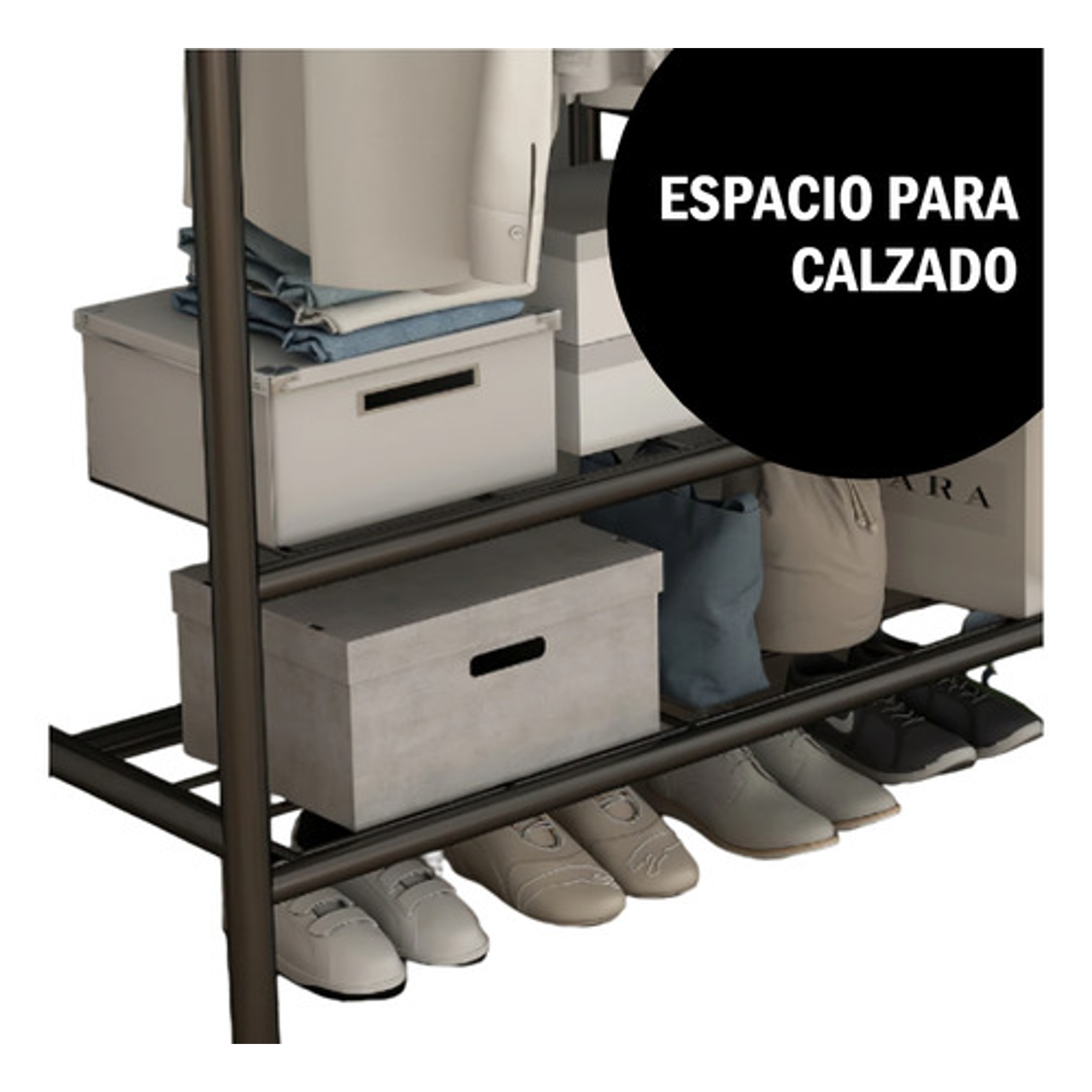 Organizador Colgador De Ropa Armable 40kg 4