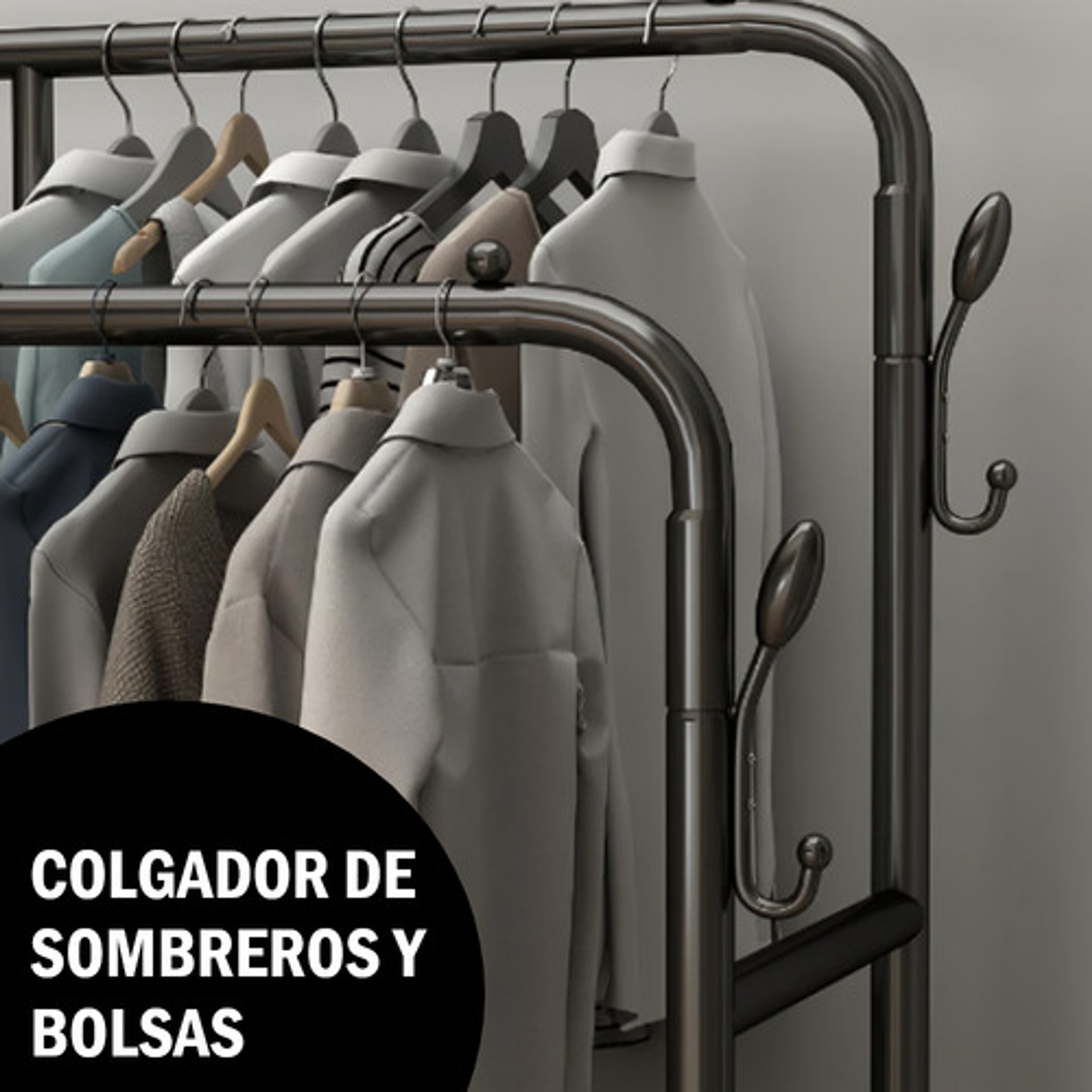 Organizador Colgador De Ropa Armable 40kg 5
