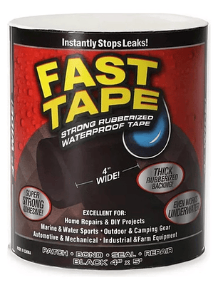 Flex Tape - Cinta Impermeable De Goma Negro