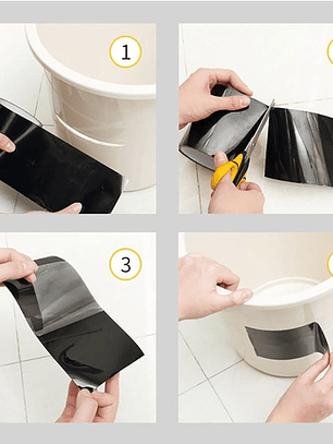 Flex Tape - Cinta Impermeable De Goma Negro