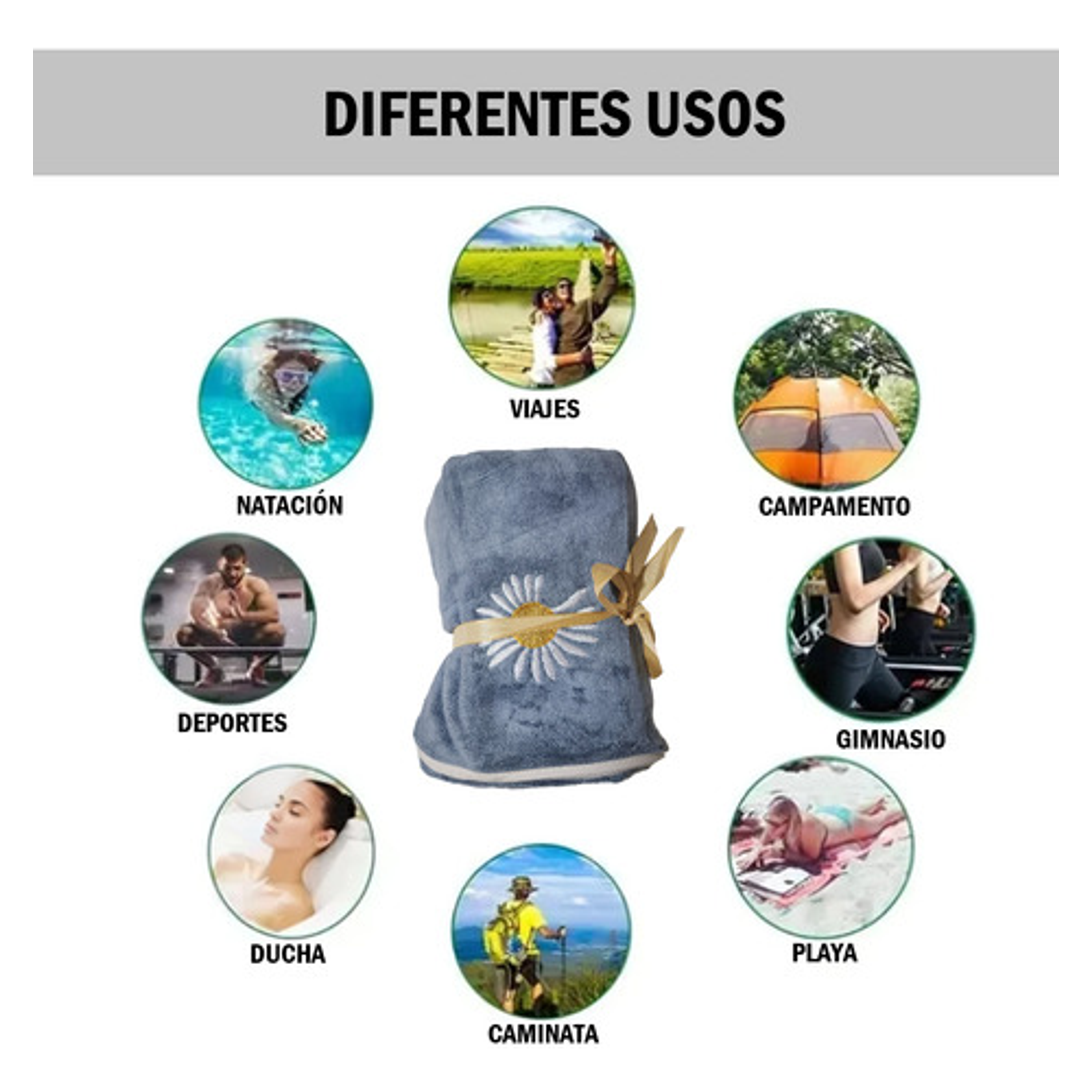 Toalla De Cuerpo Suave - 136x69cm 13