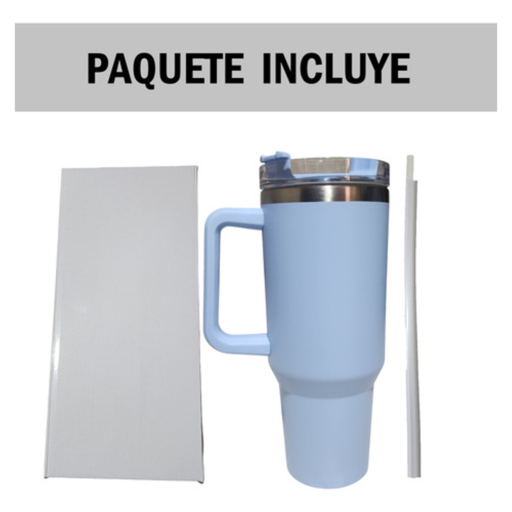 Vaso Tumbler Térmico De 1183ml Acero Inoxidable Con Sorbete 60