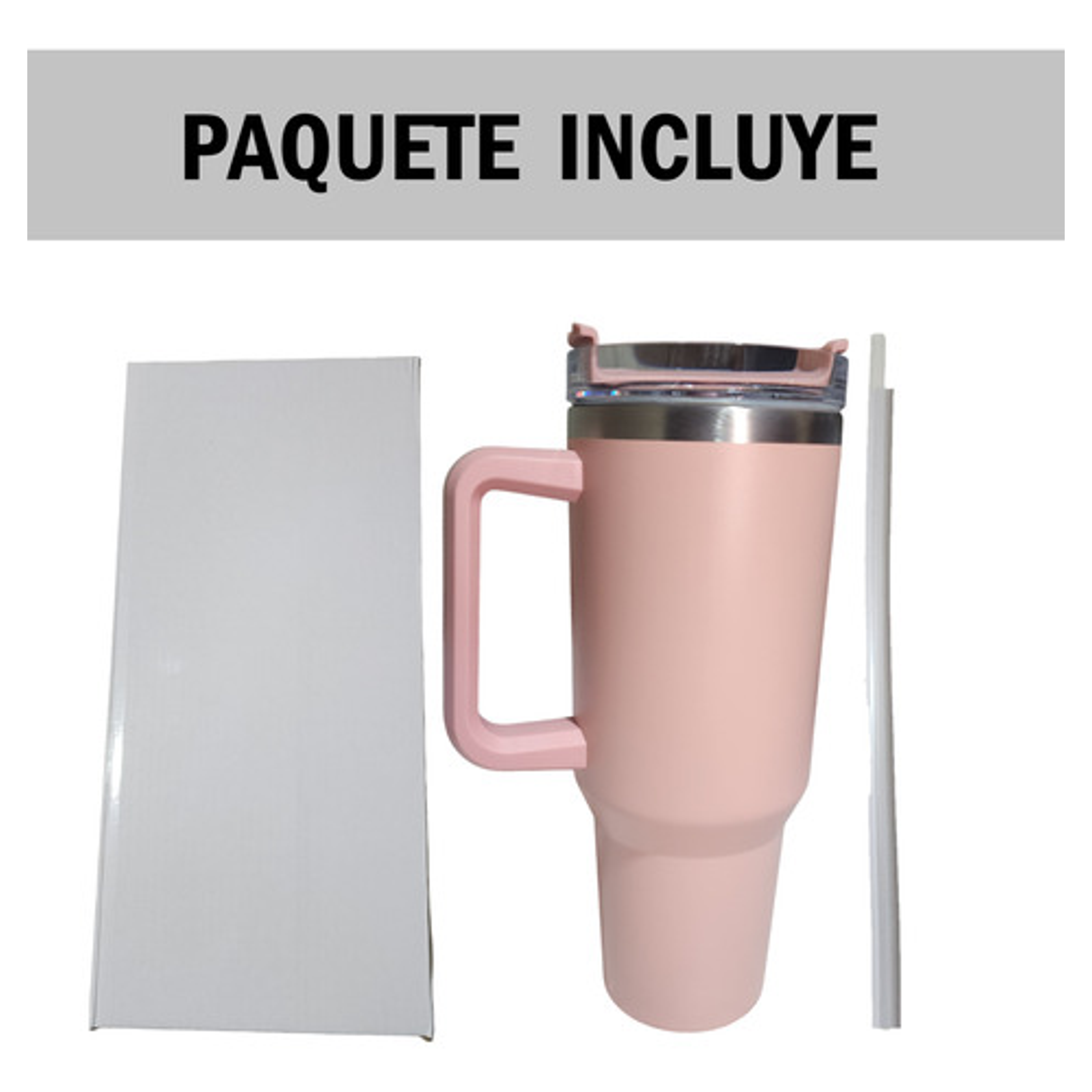 Vaso Tumbler Térmico De 1183ml Acero Inoxidable Con Sorbete 68