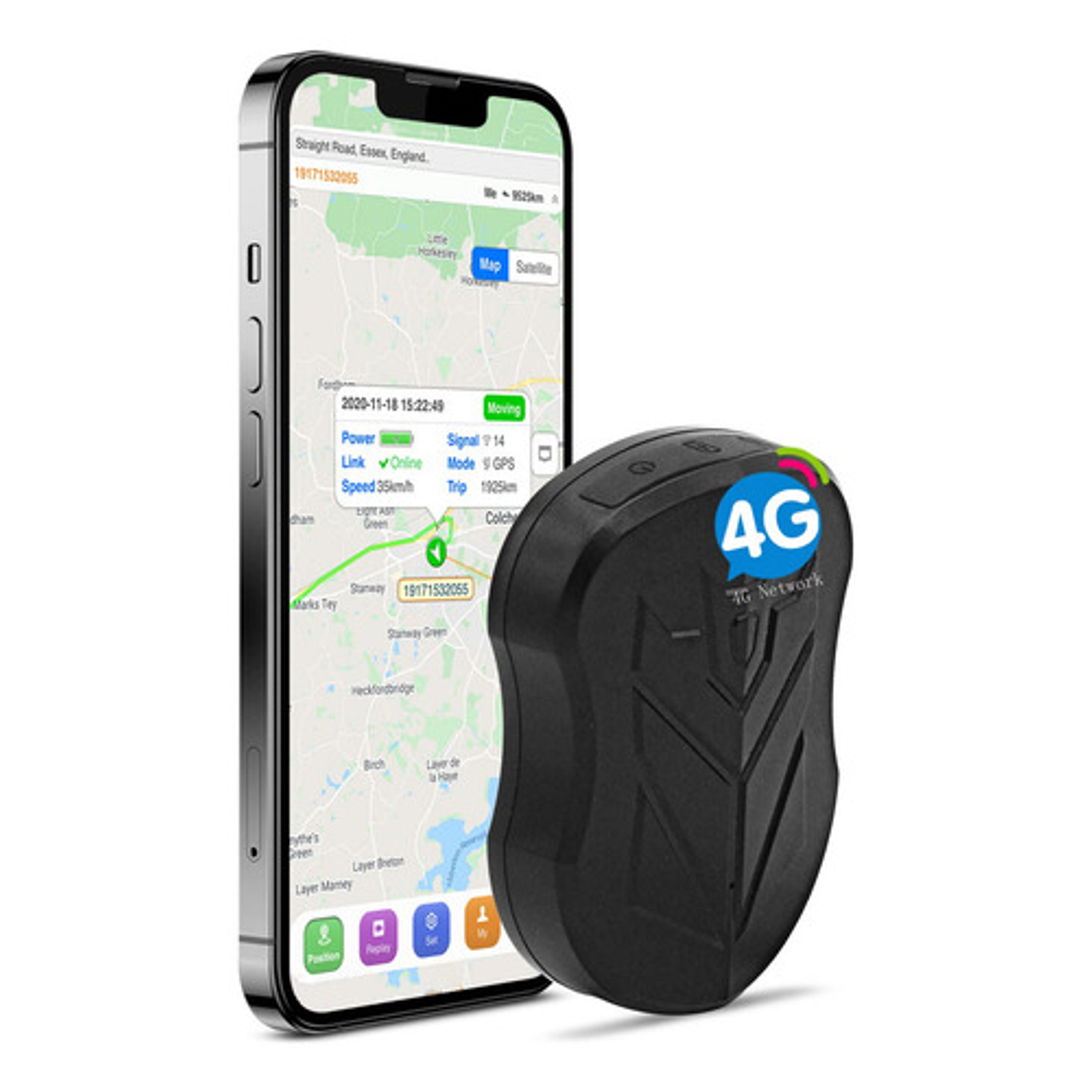 Sinotrack Rastreador Gps 4g Para Vehículos, St-905l De Batería Fuerte, Rastreador Gps Impermeable, Localizador En Tiempo Real, Dispositivo De Ubicación Para Coche, Motocicleta, Camión, Taxi, Sin 1