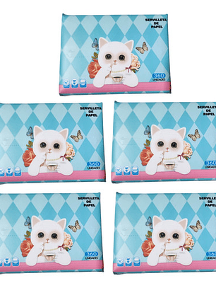 5 Paquetes Con 360 Servilletas De Papel Tissue Desechables