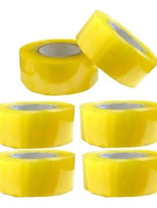 Pack 6 Cintas Embalaje 200mts Transparente