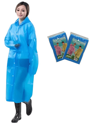 Pack X2 Poncho Ligero Impermeable Para Niños Y Jóvenes