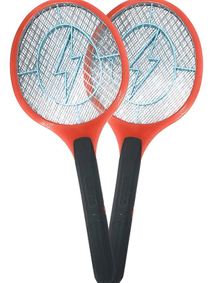 Pack X2 Raquetas Eléctricas Matamoscas Con Luz