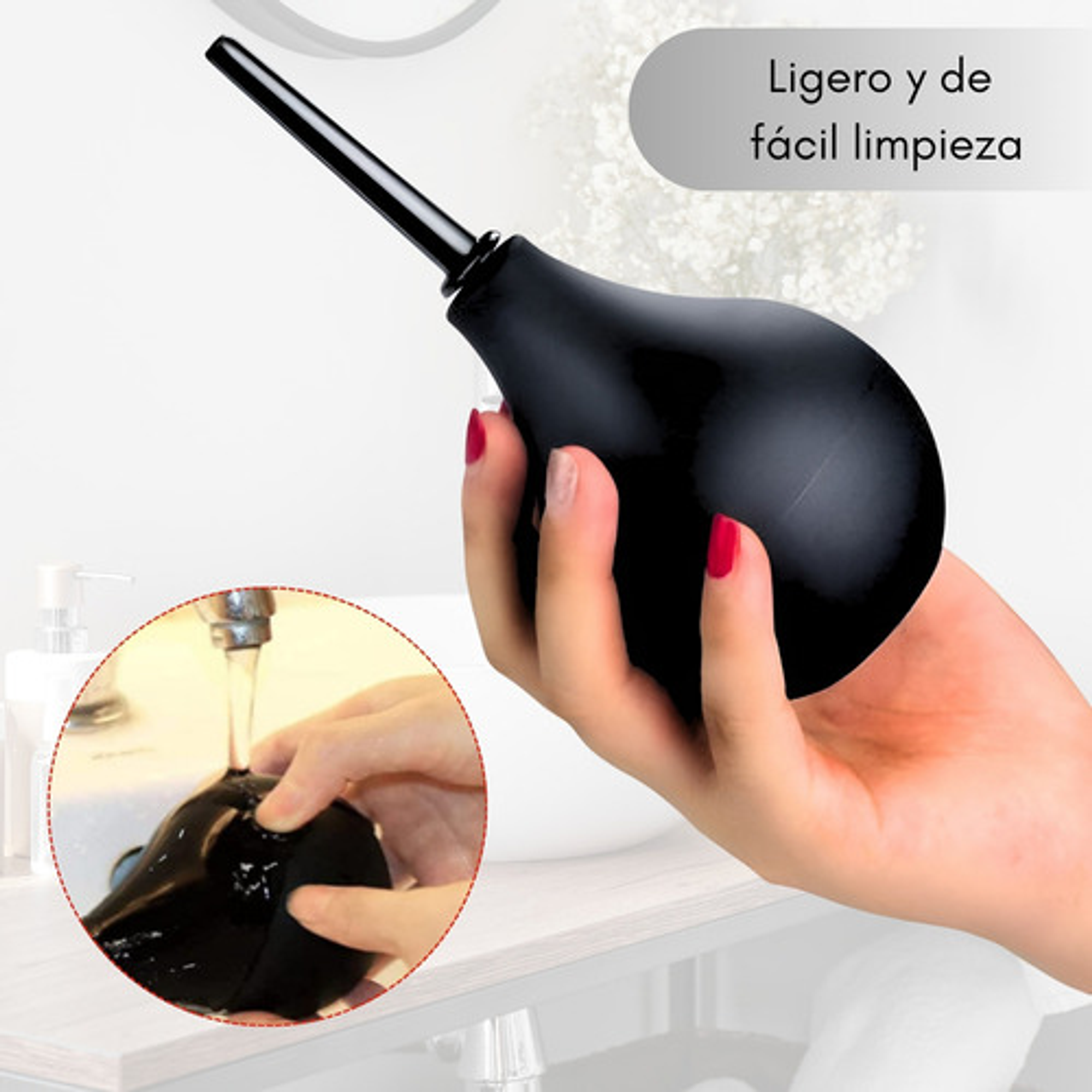 Enema Limpieza Anal Ducha Vaginal Pera 160 Ml 6
