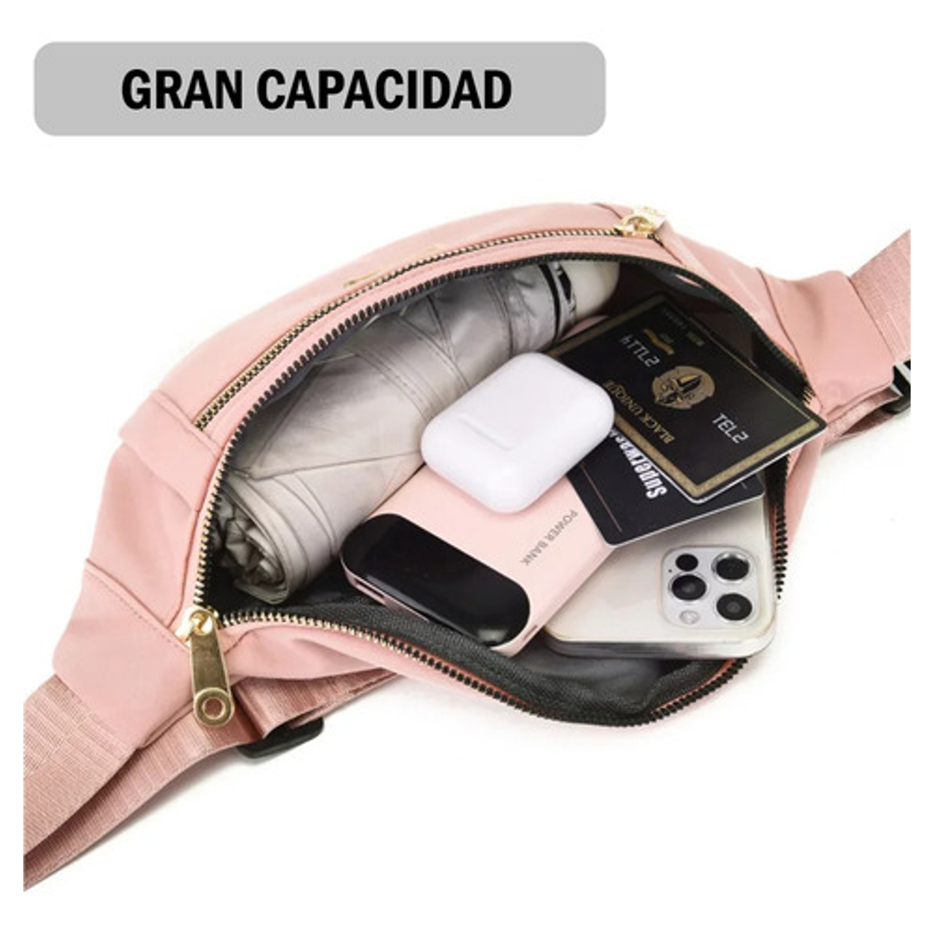 Canguro Para Mujer Con 3 Cierres Y Sujetador 6