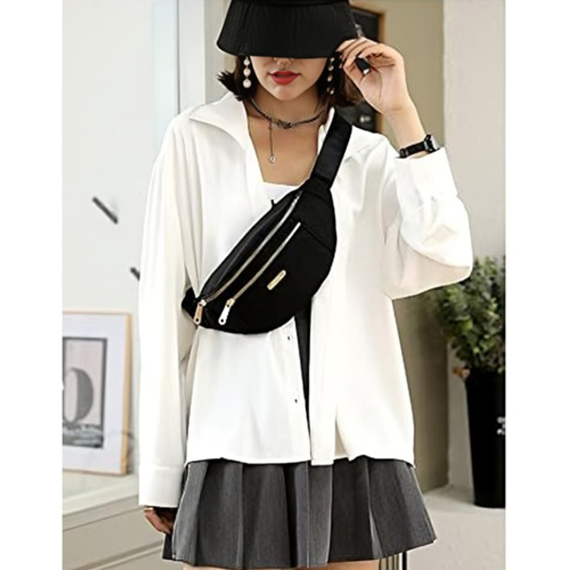 Canguro Para Mujer Con 3 Cierres Y Sujetador 13