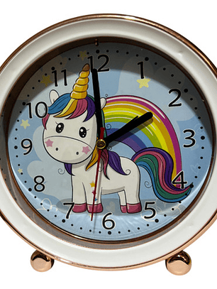 Reloj Con Alarma De 15cm Diseño Dibujos