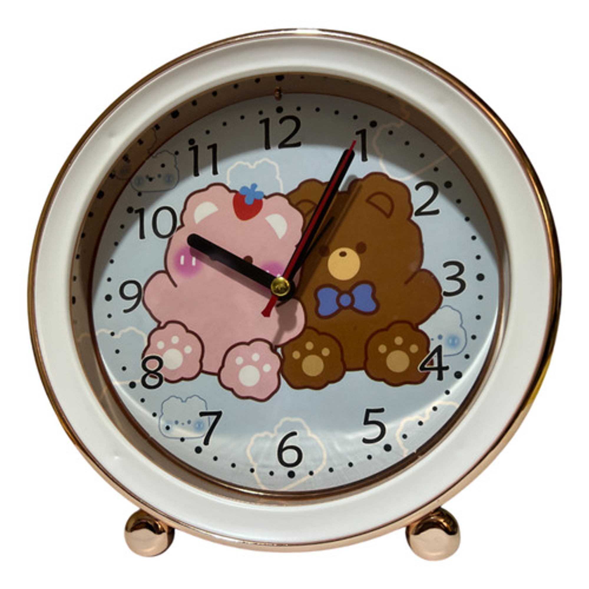 Reloj Con Alarma De 15cm Diseño Dibujos 5