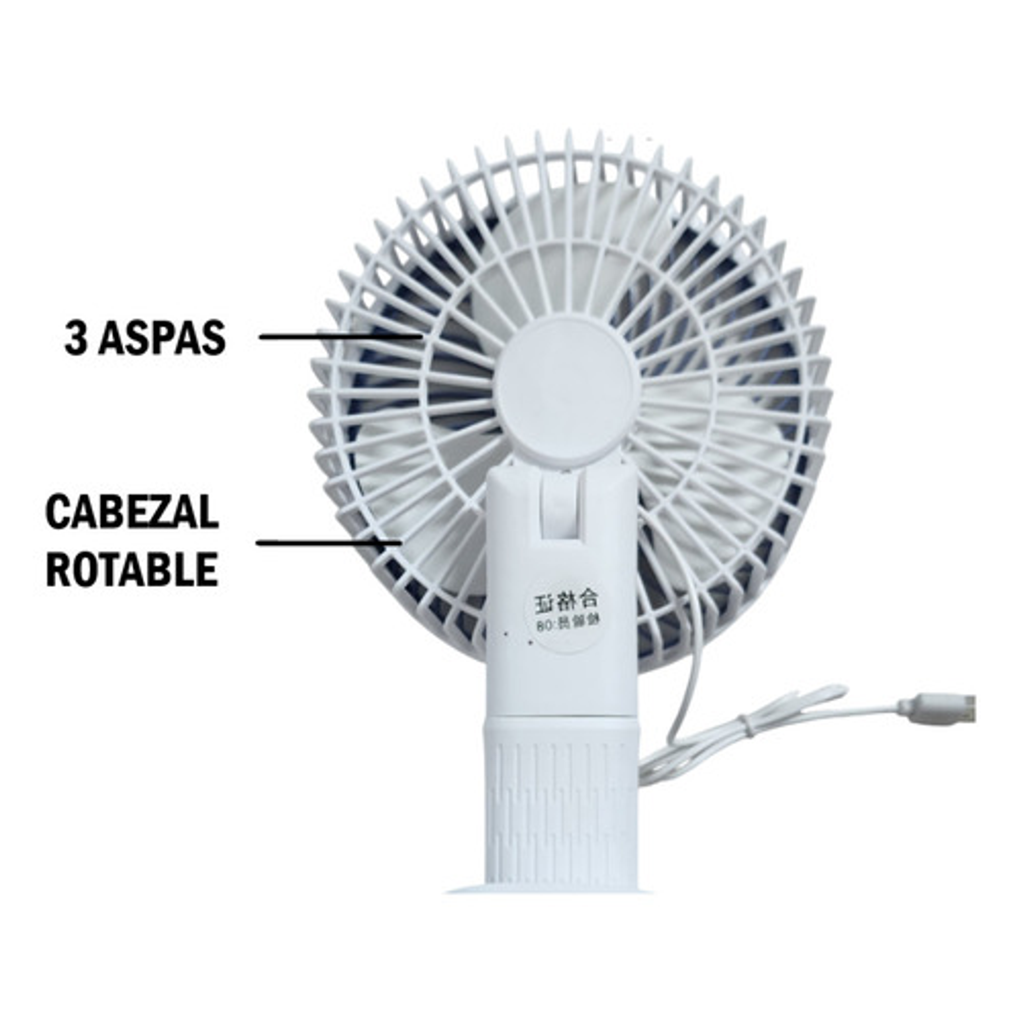 Ventilador Con Clip Y Soporte Para Teléfono - Cod 270 7