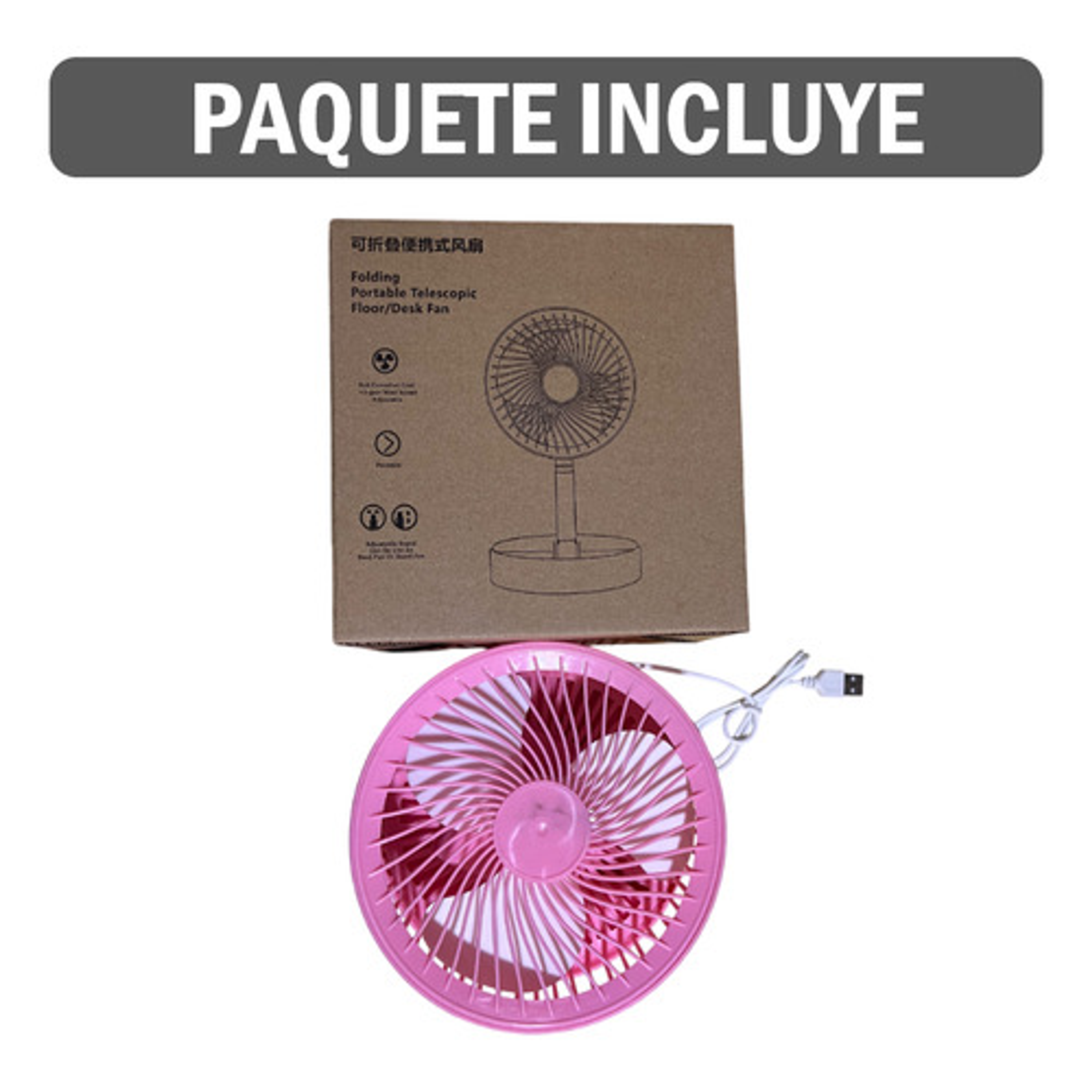 Ventilador Portátil De Escritorio Con Conexión Usb 14