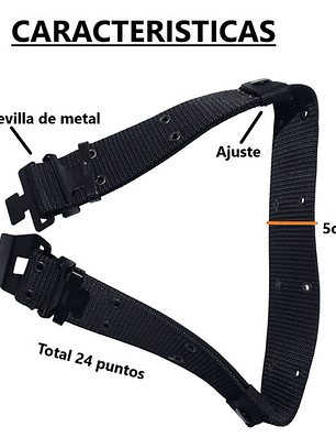 Correa Cinturón Táctico Ajustable 110cm-130cm